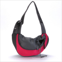 Adjustable Hands-Free Single Shoulder Front Pouch pet dog carrier sling bag with Breathable Mesh